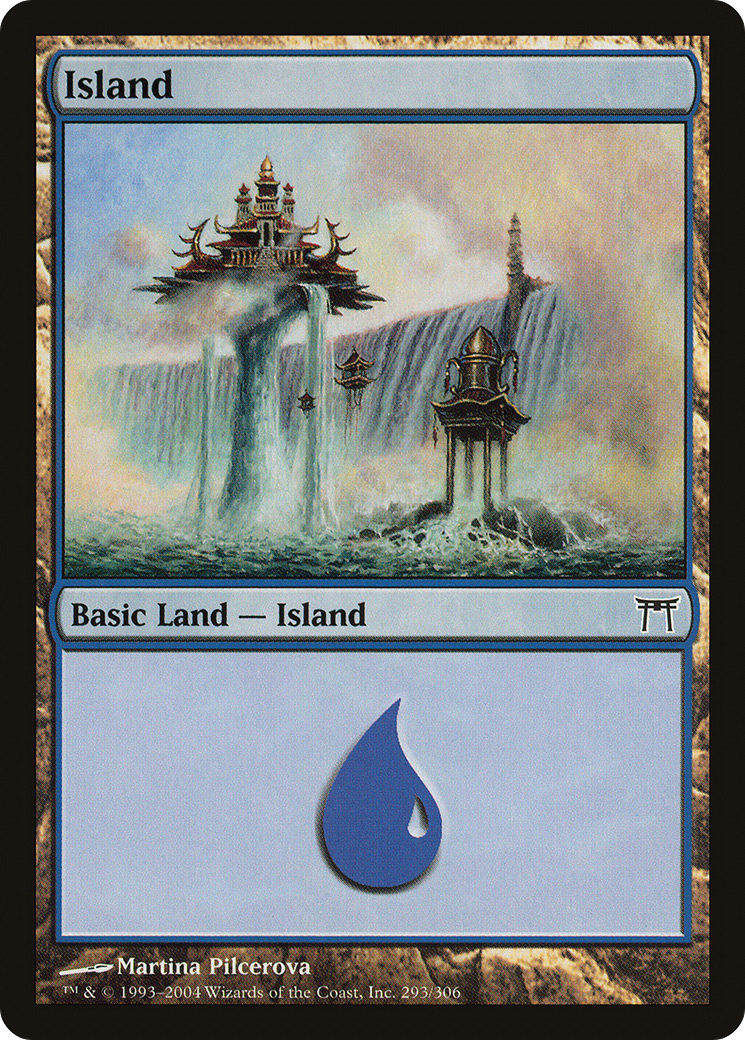 Island (CHK-293) - Champions of Kamigawa Foil