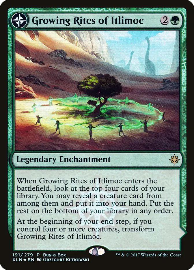 Growing Rites of Itlimoc // Itlimoc, Cradle of the Sun (BABP-191) - XLN Treasure Chest: (compasslanddfc) Foil