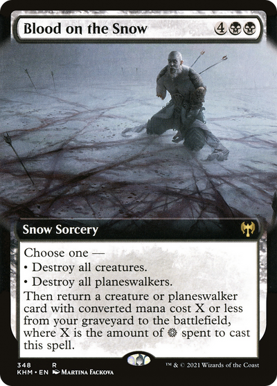 Blood on the Snow (KHM-348) - Kaldheim: (Extended Art, snow)