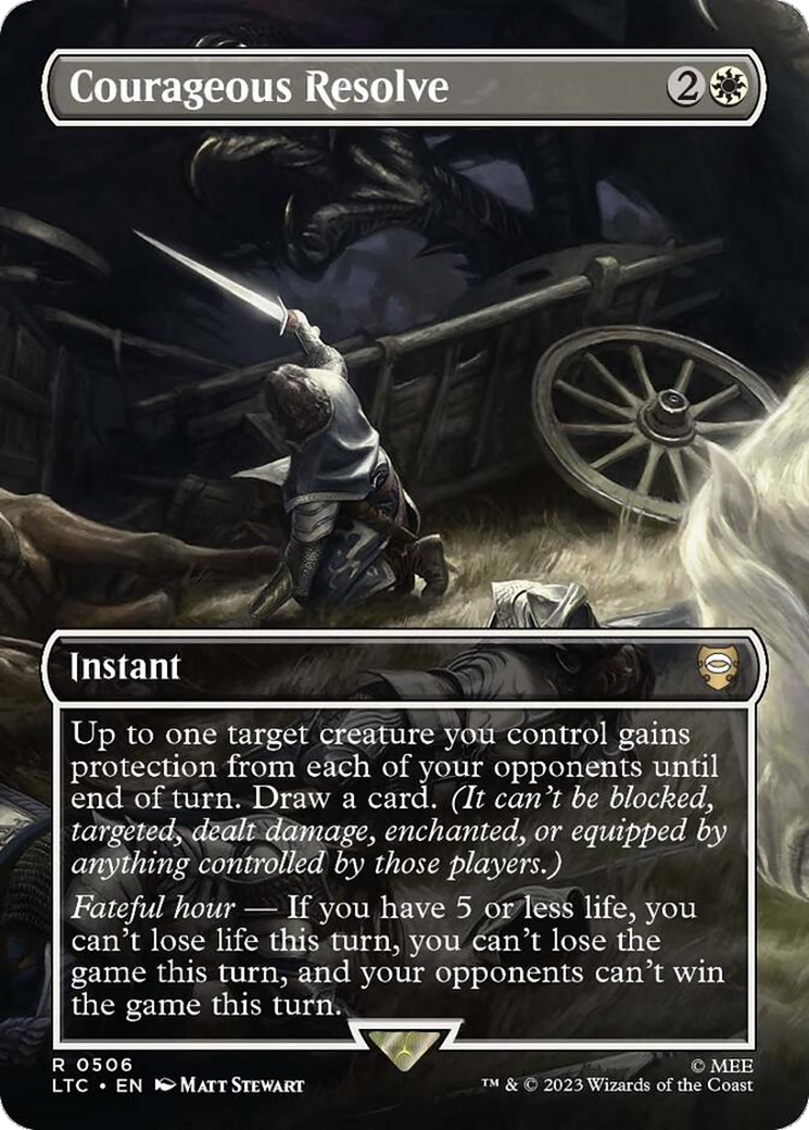 Courageous Resolve (LTC-506) - Tales of Middle-earth Commander (Borderless) Foil