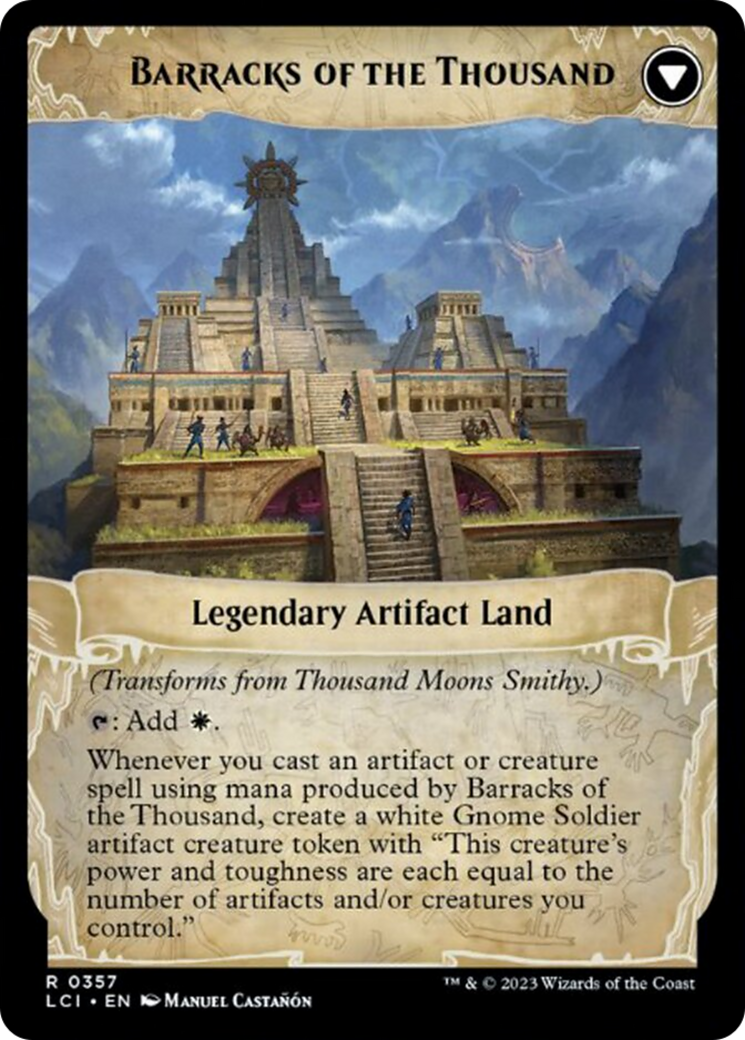 Thousand Moons Smithy // Barracks of the Thousand (LCI-039) - The Lost Caverns of Ixalan Foil