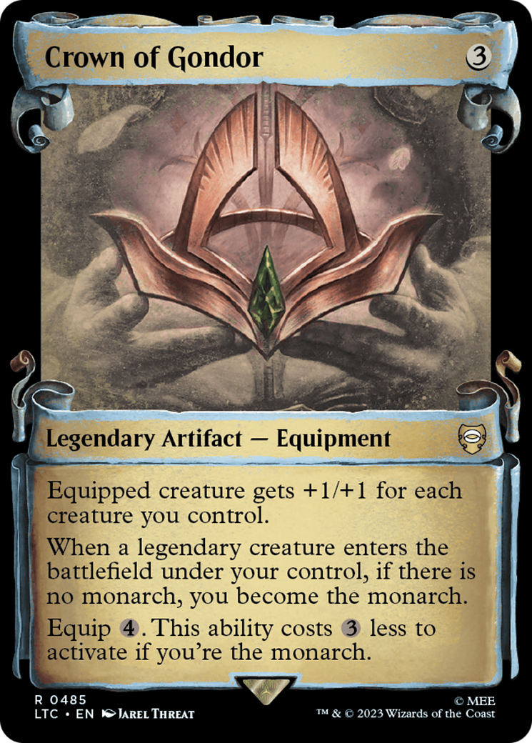 Crown of Gondor (LTC-485) - Tales of Middle-earth Commander: (Showcase) Foil