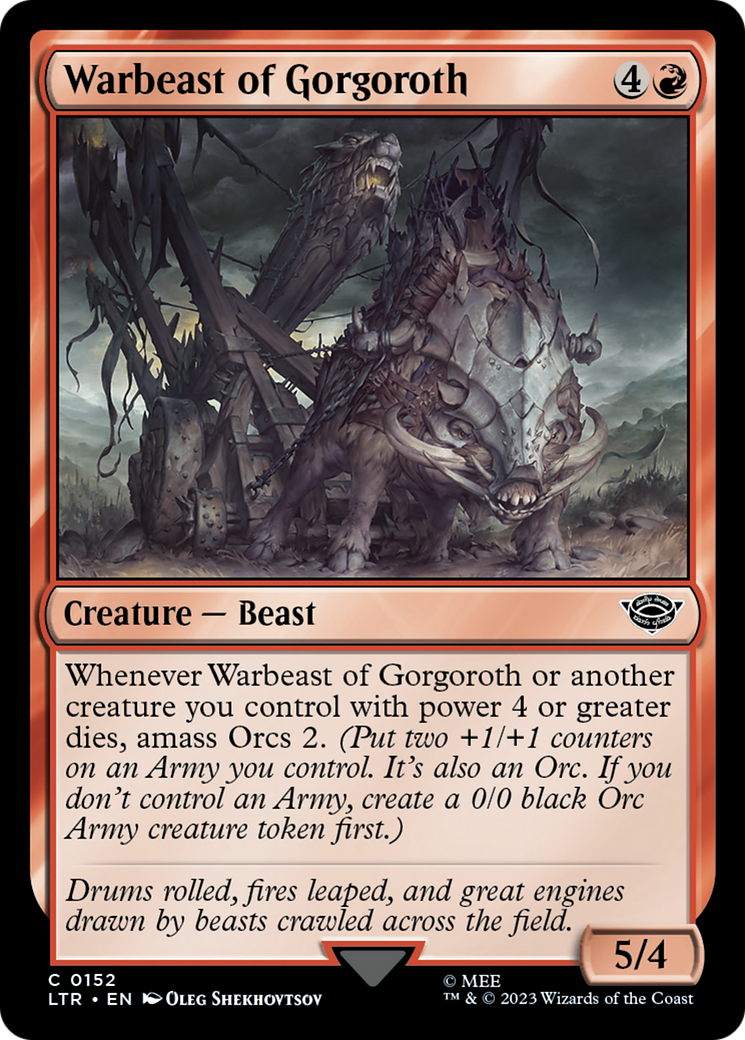 Warbeast of Gorgoroth (LTR-152) - The Lord of the Rings: Tales of Middle-earth