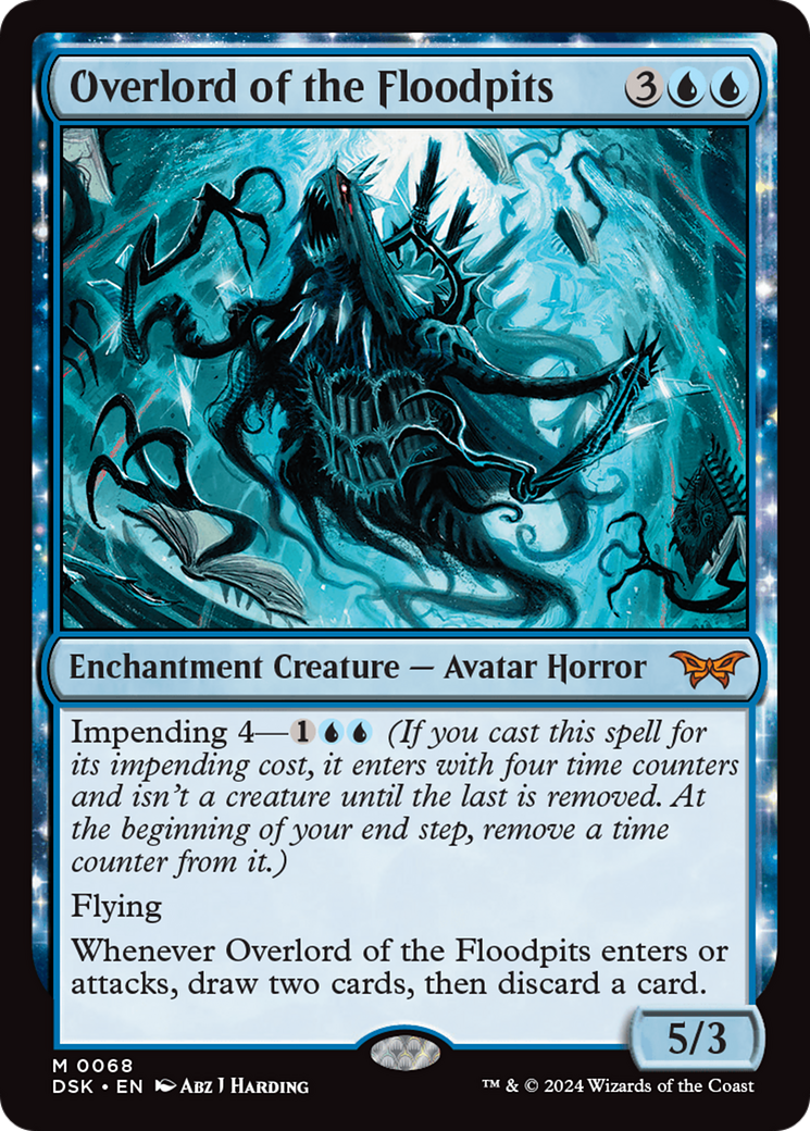 Overlord of the Floodpits (DSK-068) - Duskmourn: House of Horror: (enchantment)