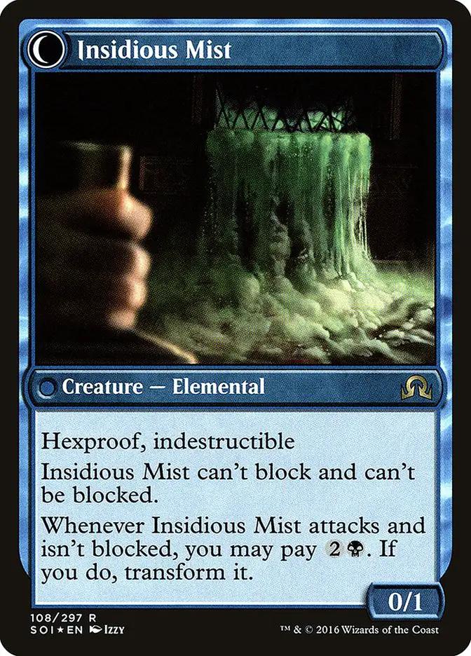 Elusive Tormentor // Insidious Mist (PRE-108S) - Shadows over Innistrad Promos: (Double Faced Transform) Foil
