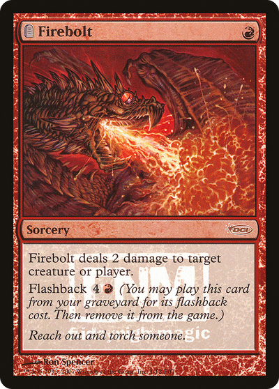 Firebolt (FNM-001) - Friday Night Magic 2007: (tombstone) Foil