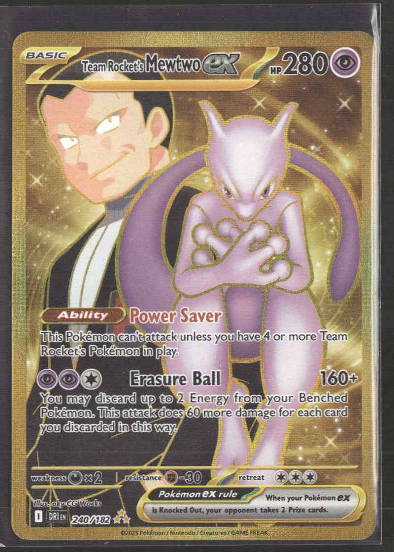 SV10: Destined Rivals Team Rocket's Mewtwo ex #240/182