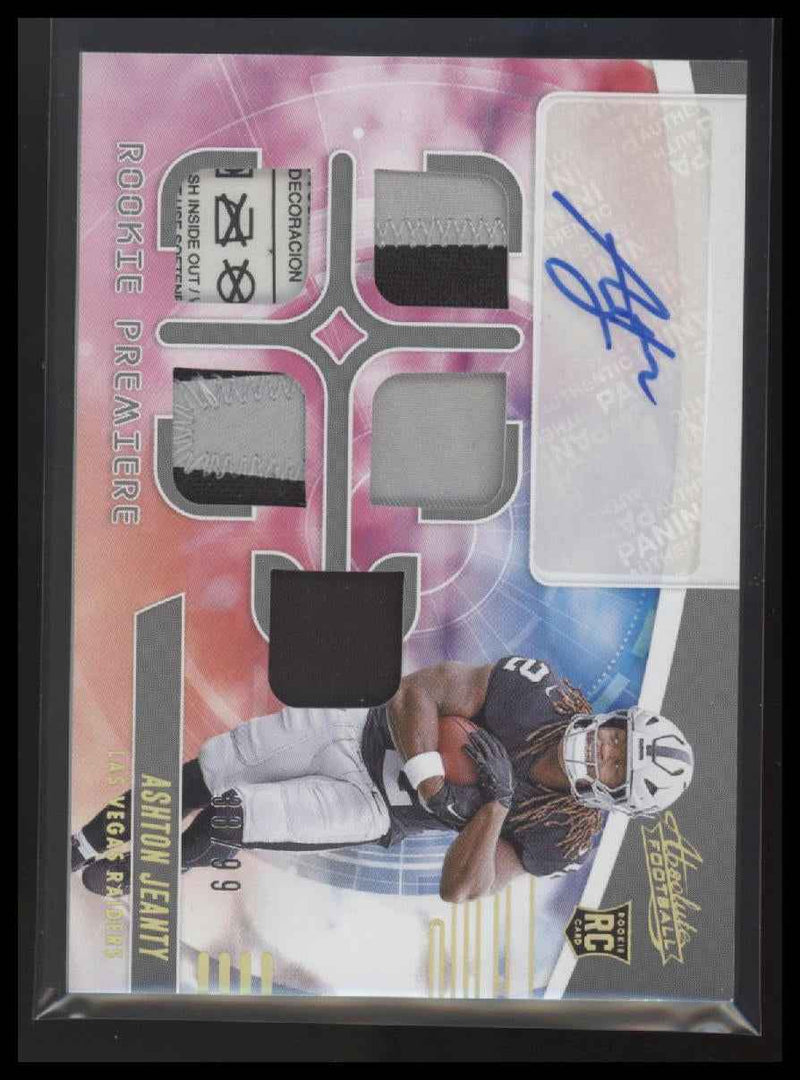 2025 P Absolute RC Premiere Materials Auto Spectrum Ashton Jeanty #/99 #RPM-AJY