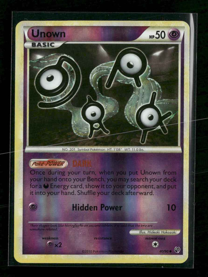 Undaunted Unown Reverse Holo #40/90