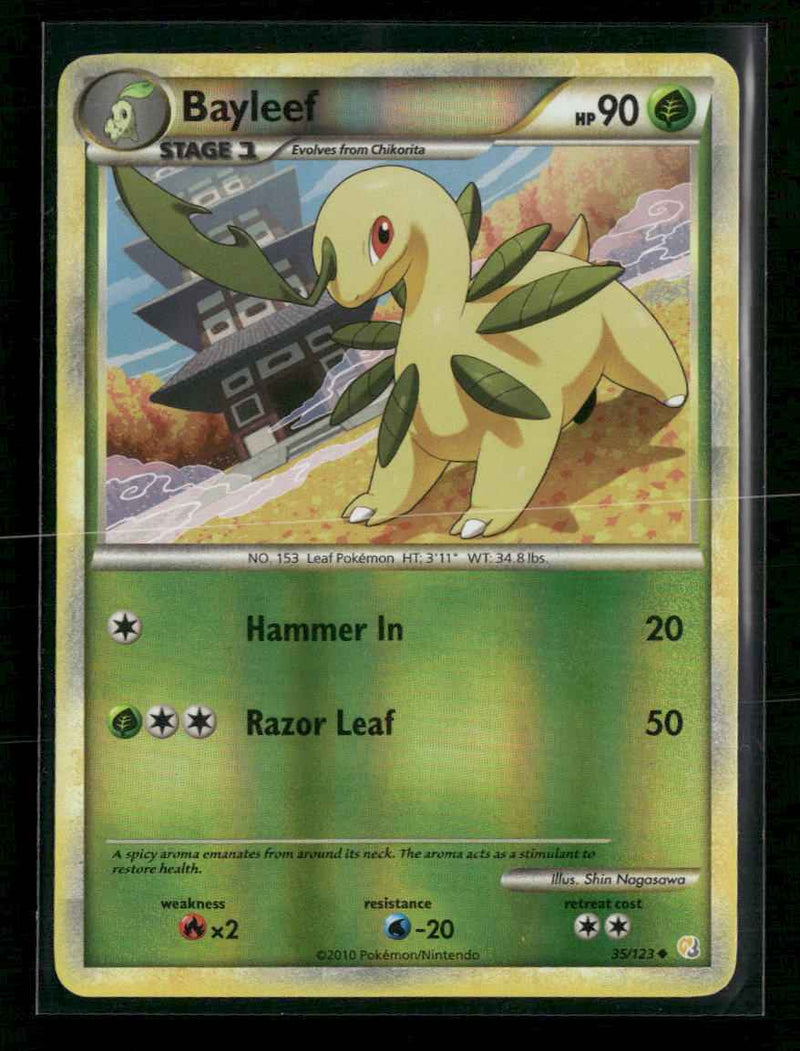 HeartGold SoulSilver Bayleef Reverse Holo #35/123