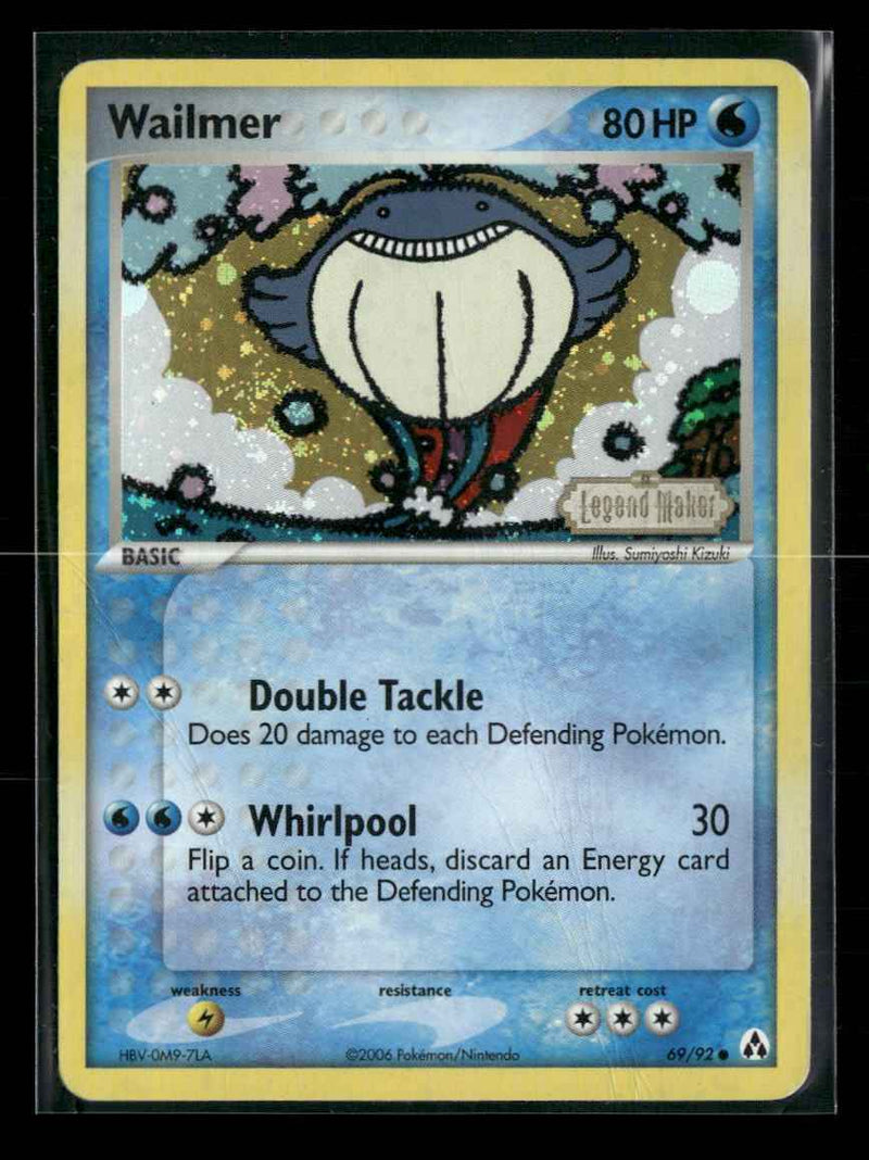 Legend Maker Wailmer Reverse Holo #69/92 *Damaged*
