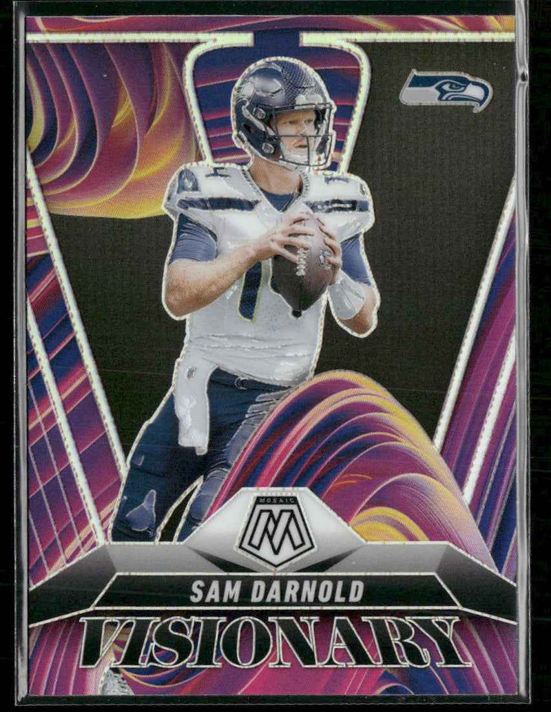 2025 Panini Mosaic Visionary Sam Darnold #22