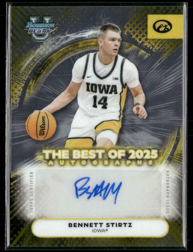 2025-26 Bowman University Best Autograph Bennett Stirtz #BA-BZ