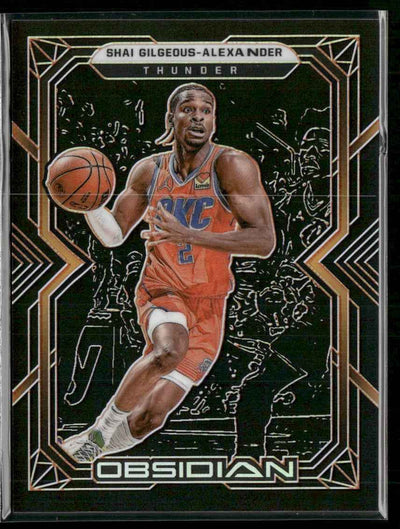 2021-22 Panini Obsidian Electric Etch Orange Shai Gilgeous-Alexander #/50 #5