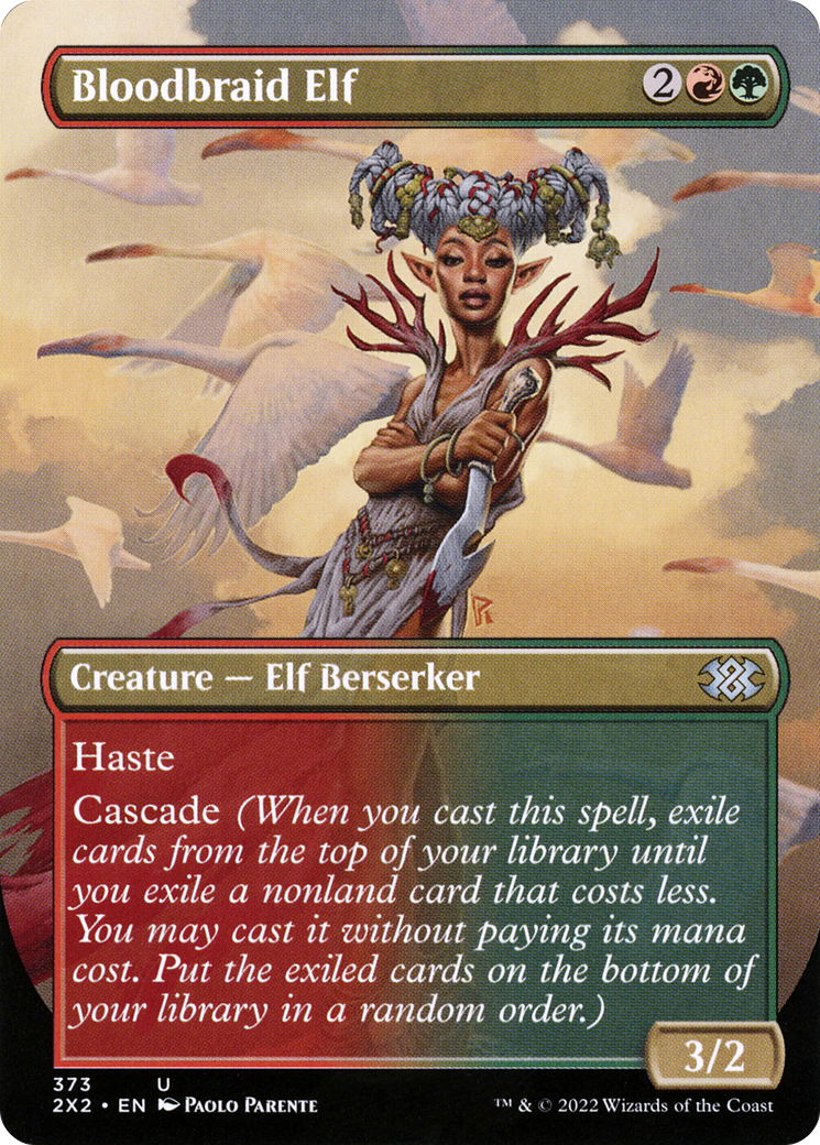 Bloodbraid Elf (2X2-373) - Double Masters 2022 (Borderless) Foil
