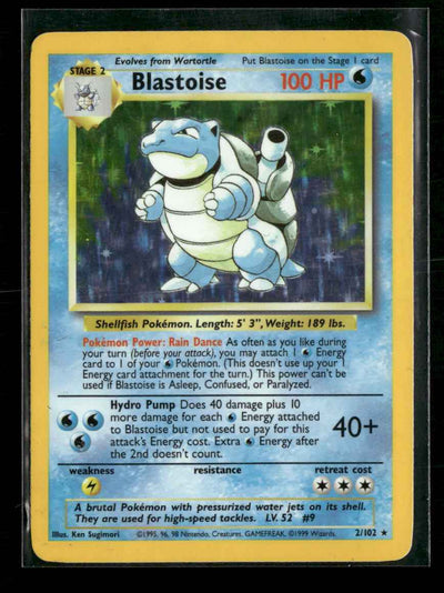 Base Set Blastoise #002/102