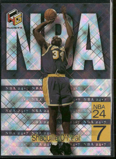1999-00 Upper Deck HoloGrFX NBA 24-7 Shaquille O'Neal #N5