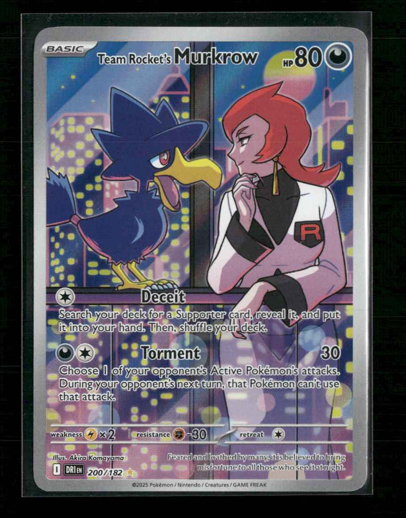 SV10: Destined Rivals Team Rocket's Murkrow #200/182