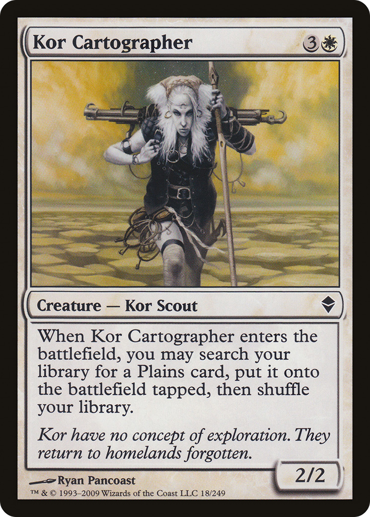 Kor Cartographer (ZEN-018) - Zendikar Foil