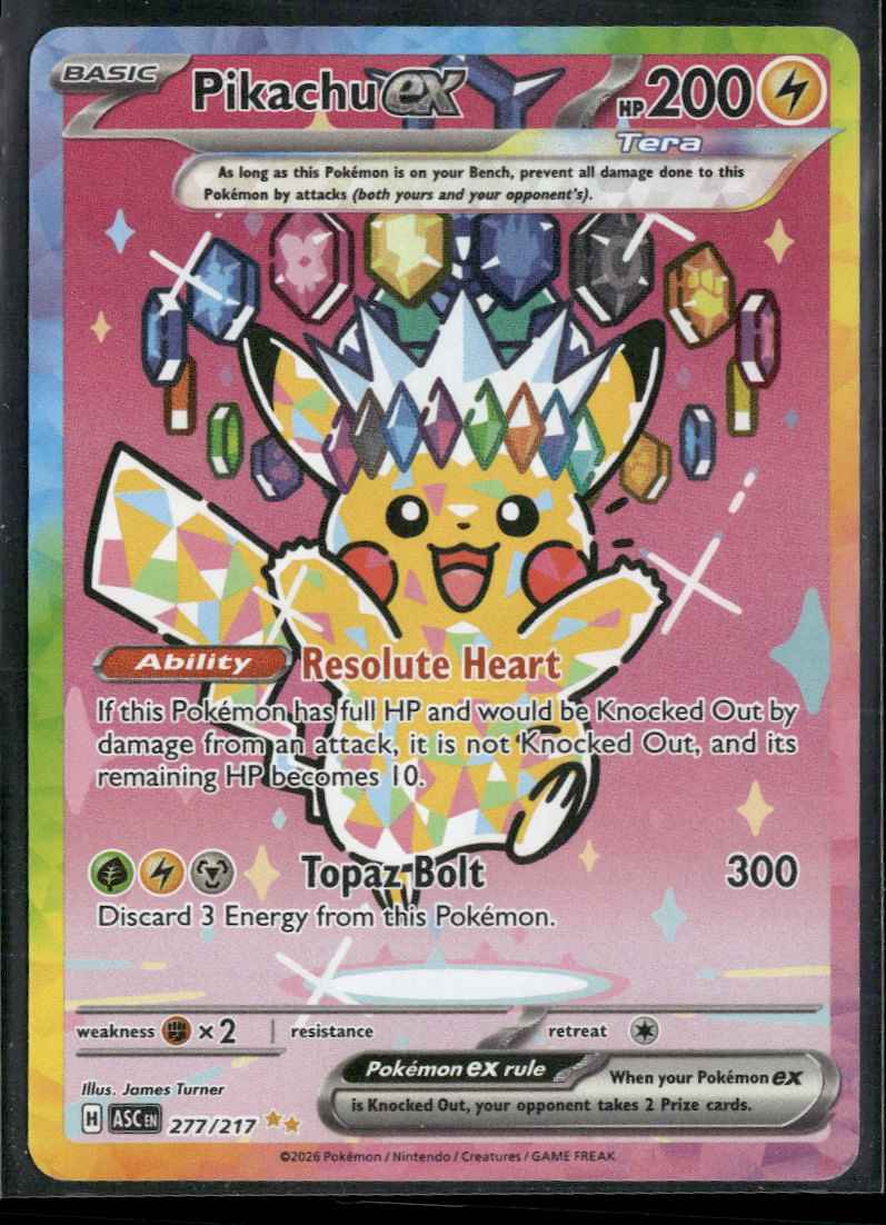 ME: Ascended Heroes Pikachu ex #277/217