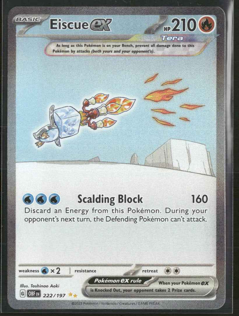 SV03: Obsidian Flames Eiscue ex #222/197