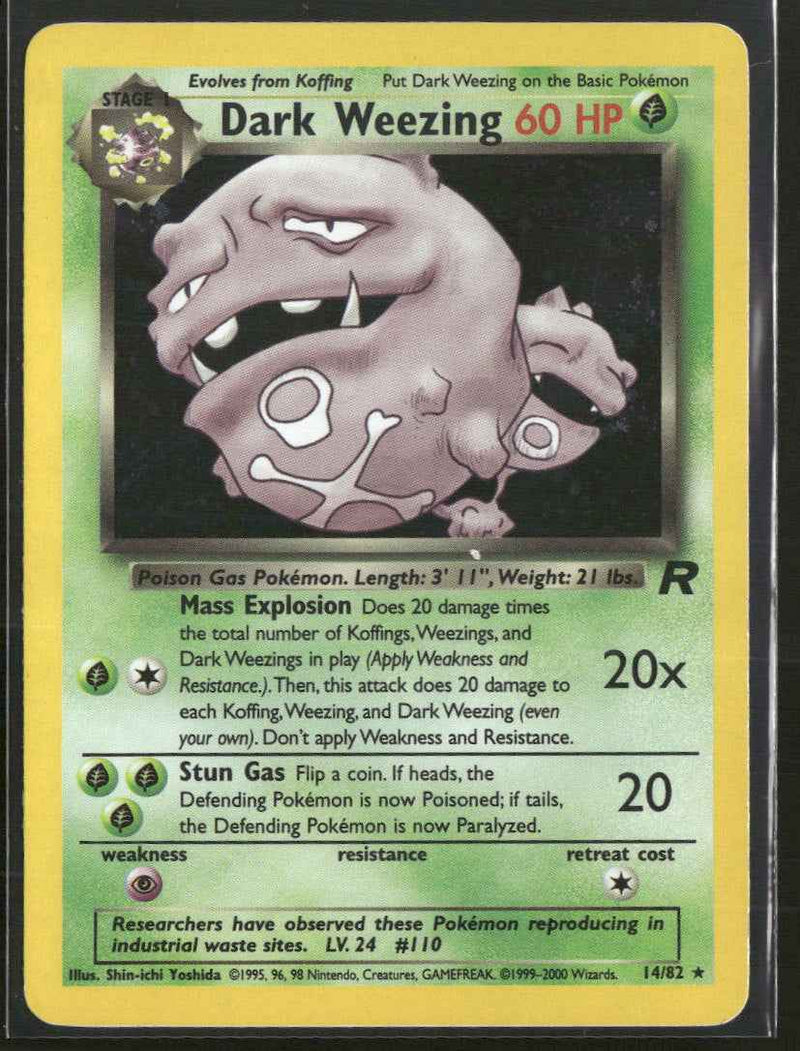 Team Rocket Dark Weezing (14) #14/82