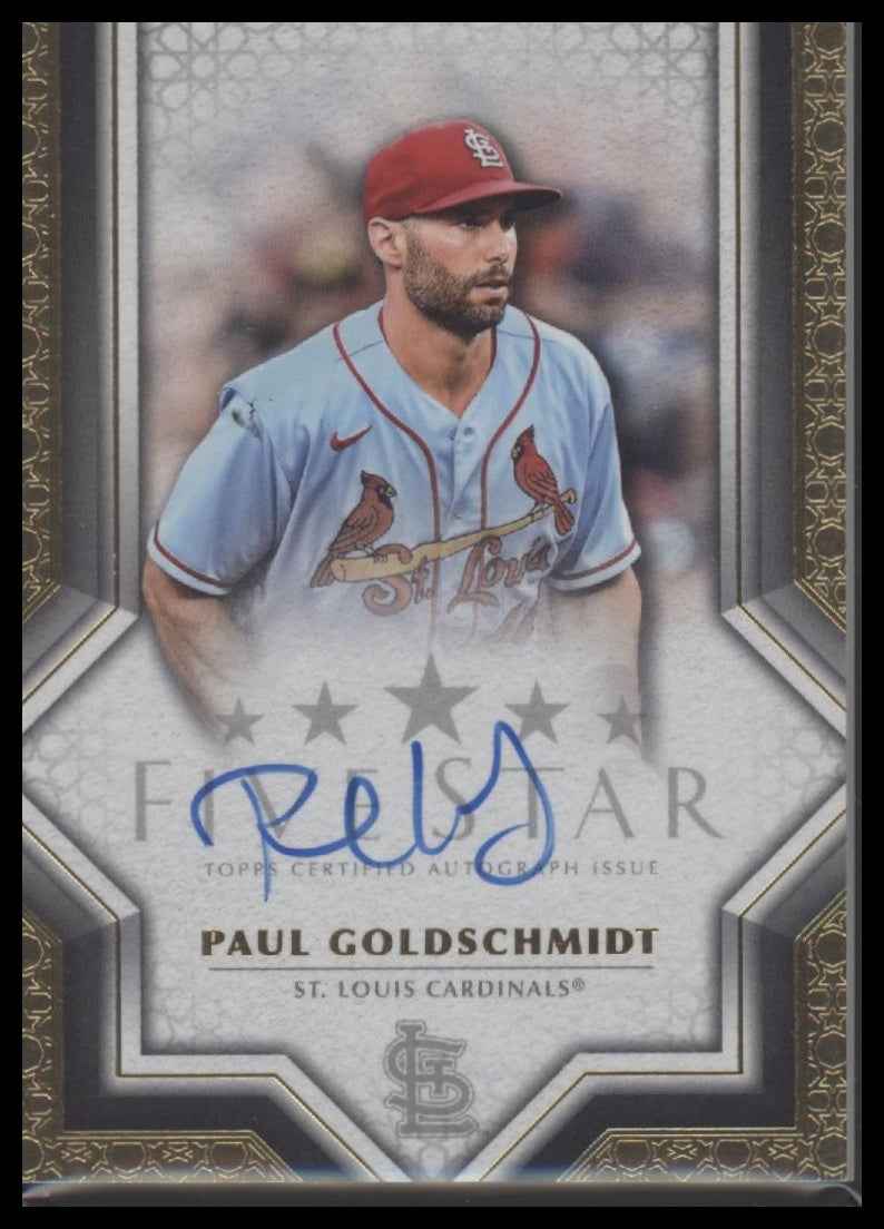 2023 Topps Five Star Autographs Paul Goldschmidt Auto #FSA-PGO