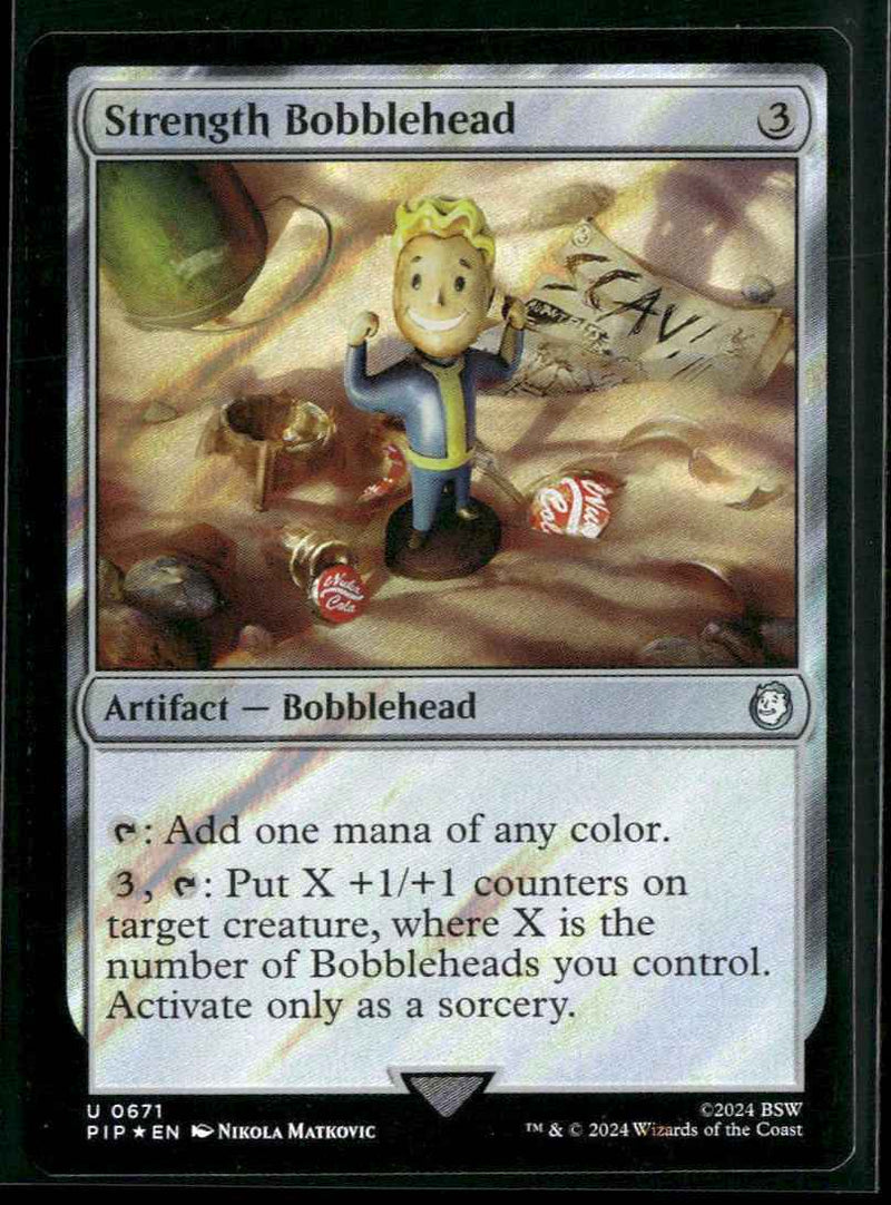 Universes Beyond: Fallout Strength Bobblehead (Surge Foil) #671