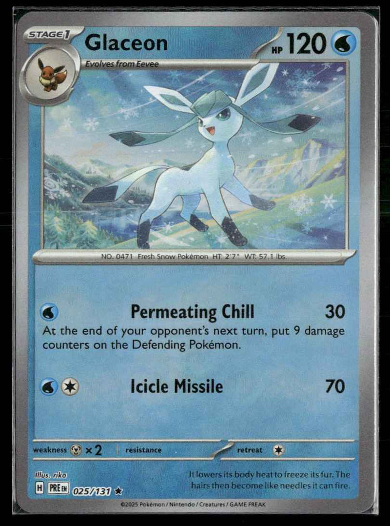 SV: Prismatic Evolutions Glaceon (Master Ball Pattern) #025/131