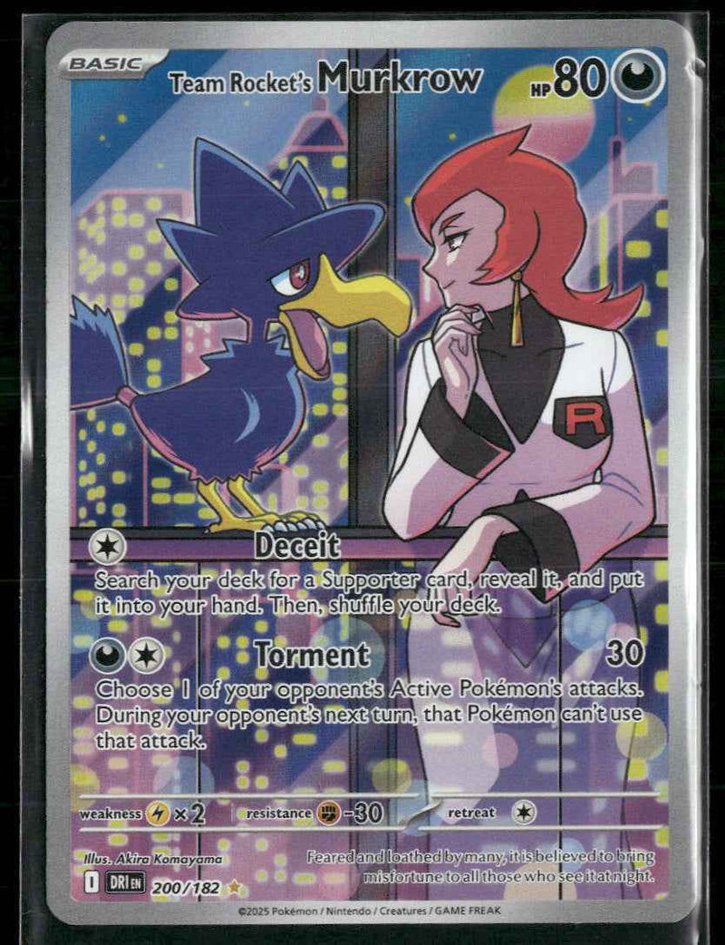 SV10: Destined Rivals Team Rocket's Murkrow #200/182