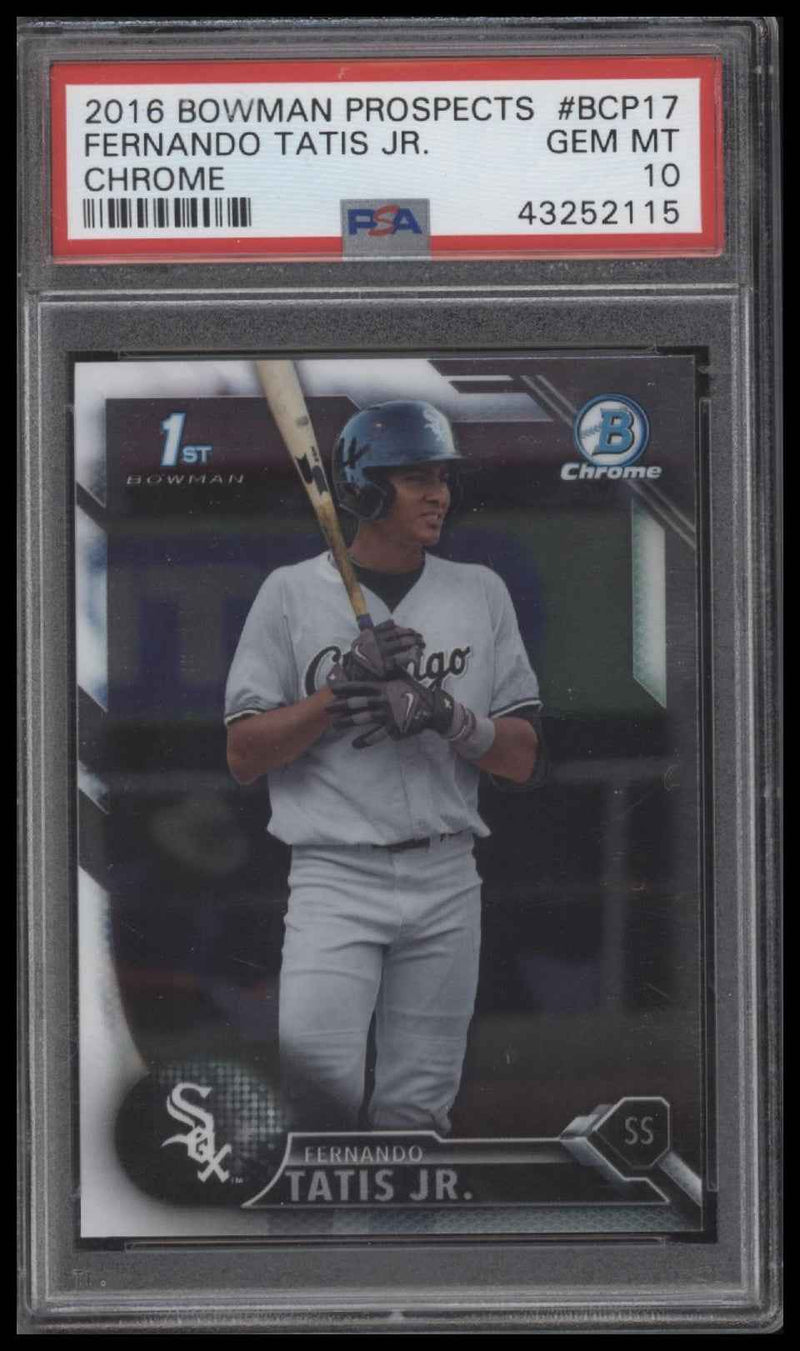 2016 Bowman Prospects Chrome Fernando Tatis Jr. 10 PSA #BCP17