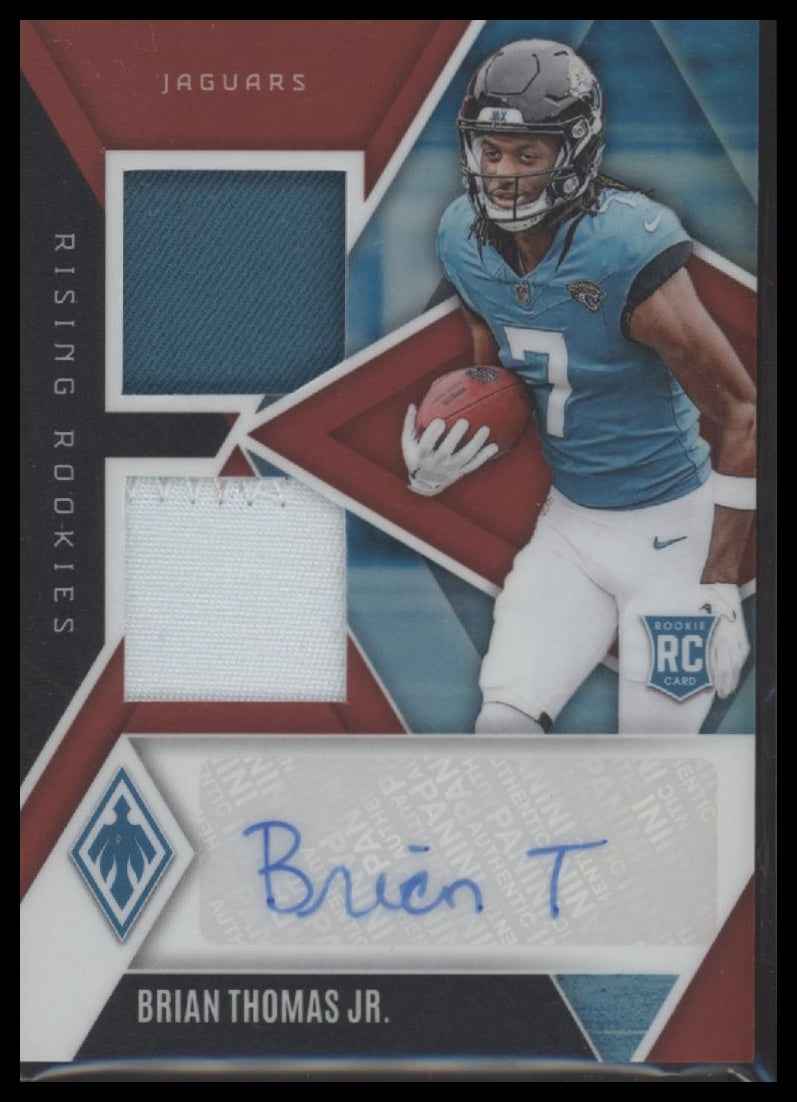 2024 Panini Phoenix Rookie Dual Patch Autographs Red /99 Brian Thomas Jr.