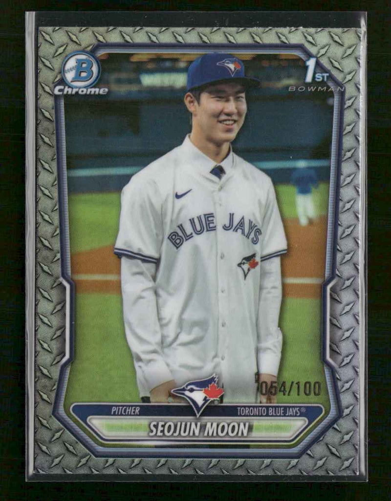 2026 Bowman Chrome Prospects Steel Metal Refractor Seojun Moon #/100 #BCP-127