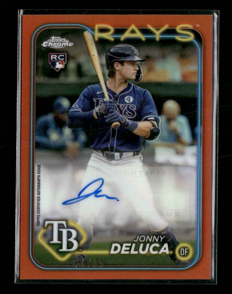 2024 Topps Chrome Update Autographs Orange Refractor /25 Jonny Deluca