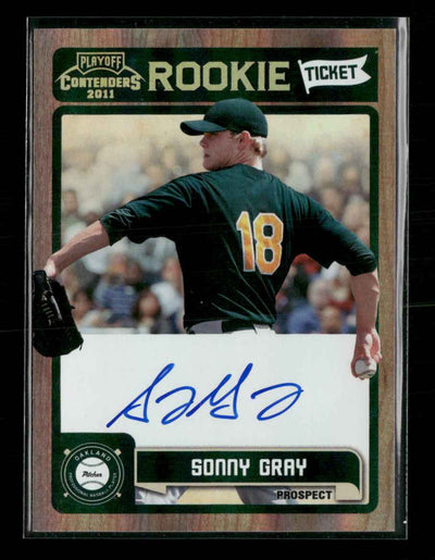 2011 Playoff Contenders Rookie Ticket Autographs Sonny Gray Auto #RT16
