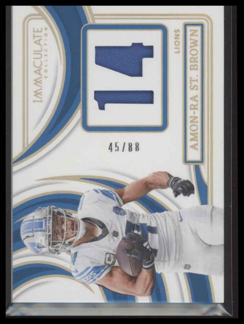 2024 Panini Immaculate Collection Numbers Memorabilia Amon-Ra St. Brown /88