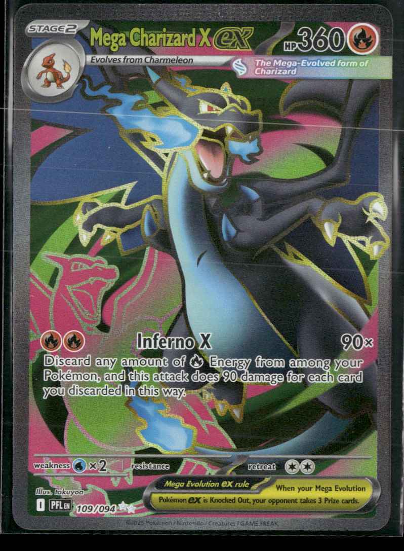 ME02: Phantasmal Flames Mega Charizard X ex #109/094