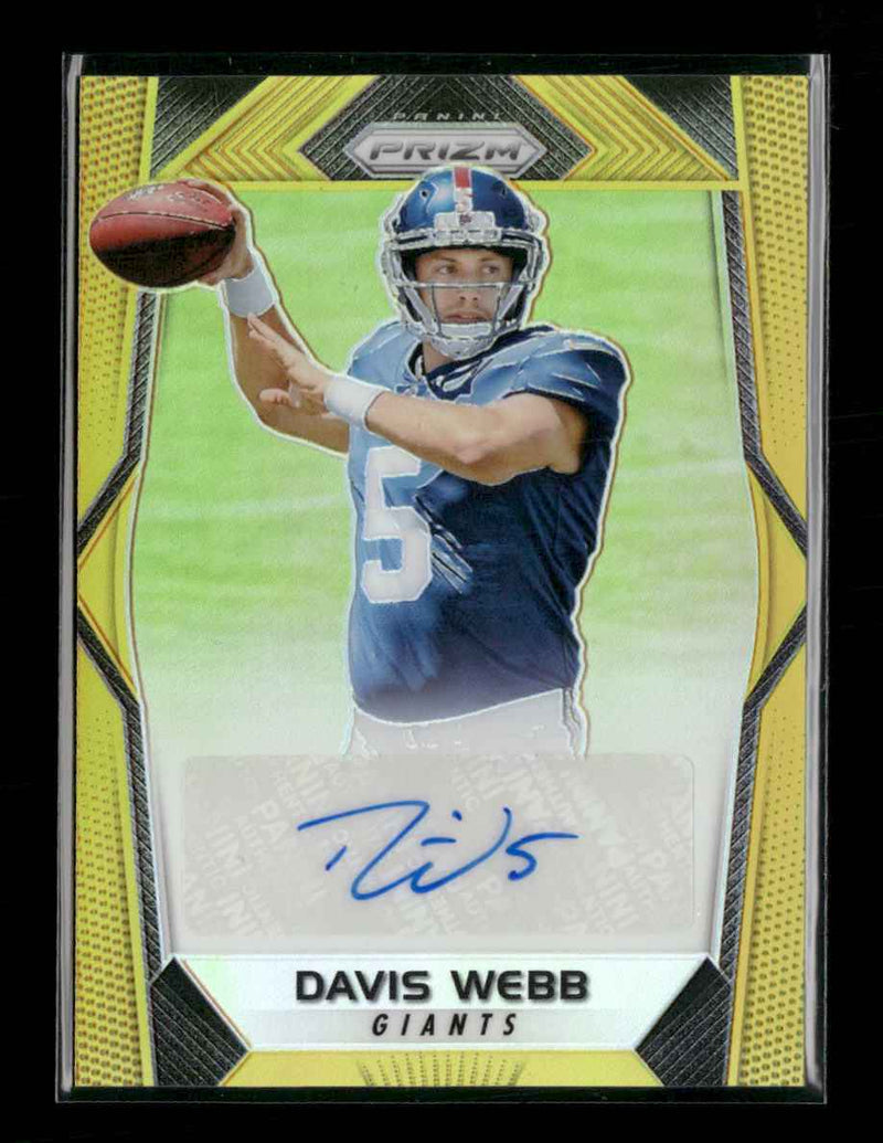2017 Panini Prizm Rookie Autographs Gold Davis Webb /10 #RA-DW