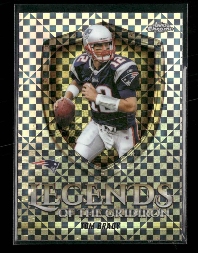 2025 Topps Chrome Legends of the Gridiron X-Fractor Tom Brady #LOG-9
