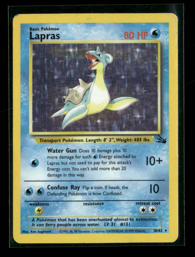 Fossil Lapras (10) Unlimited #10/62