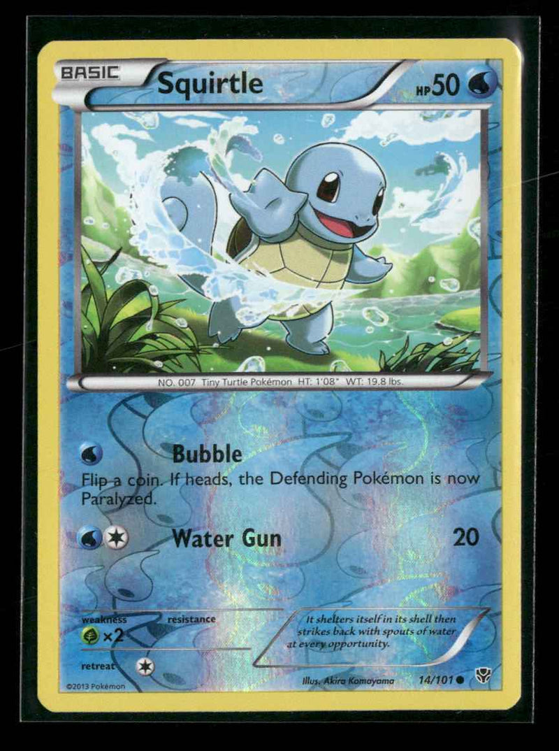 Plasma Blast Squirtle Reverse Holo #14/101