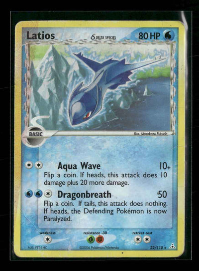 Deck Exclusives Latios #022/110 *Damaged*