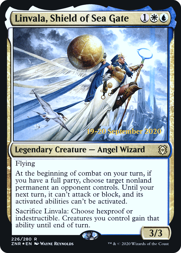 Linvala, Shield of Sea Gate (PRE-226S) - Zendikar Rising Promos Foil