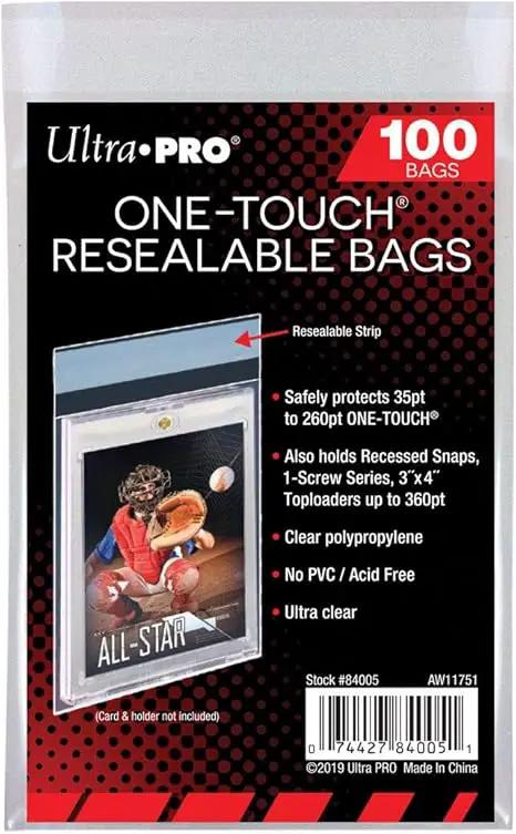 Ultra Pro One-Touch Resealable Bags 100ct