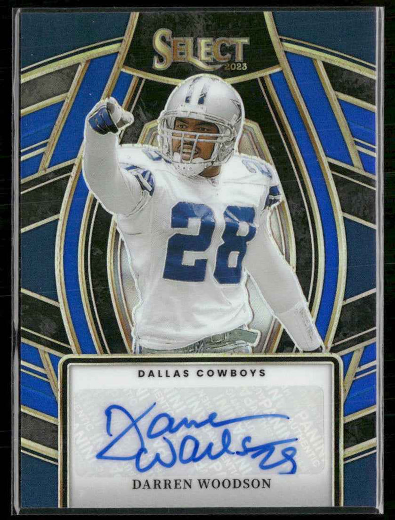 2023 Panini Select Signatures Blue Prizm Auto Darren Woodson #/99 #SELS-DWO