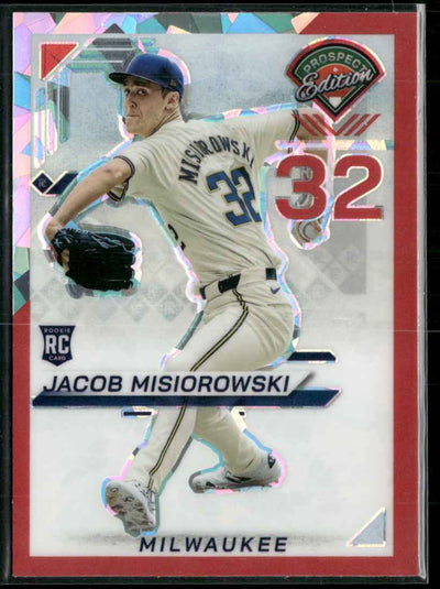 2025 Panini Prospect Edition Red Ice Prizm Jacob Misiorowski #33