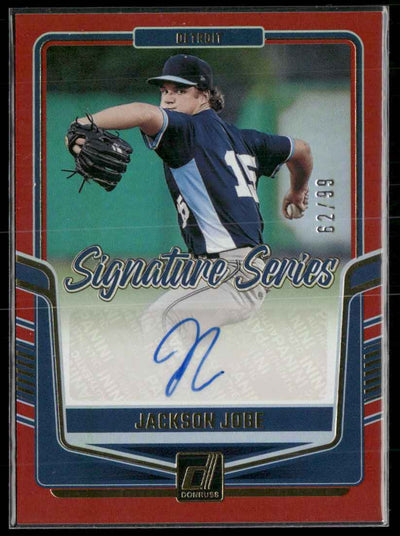 2024 Donruss Signature Series Red Jackson Jobe #/99 Auto #SS-JJ