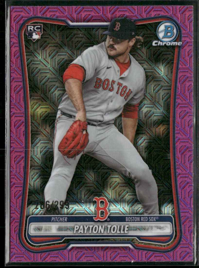 2026 Bowman Chrome Mojo Fuchsia Refractors Payton Tolle Rookie #/299 #26