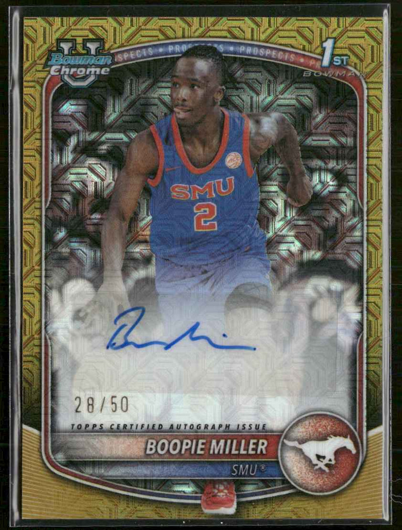 2025-26 Bowman Chrome Prospect Auto Gold Mojo Boopie Miller #CPA-BR