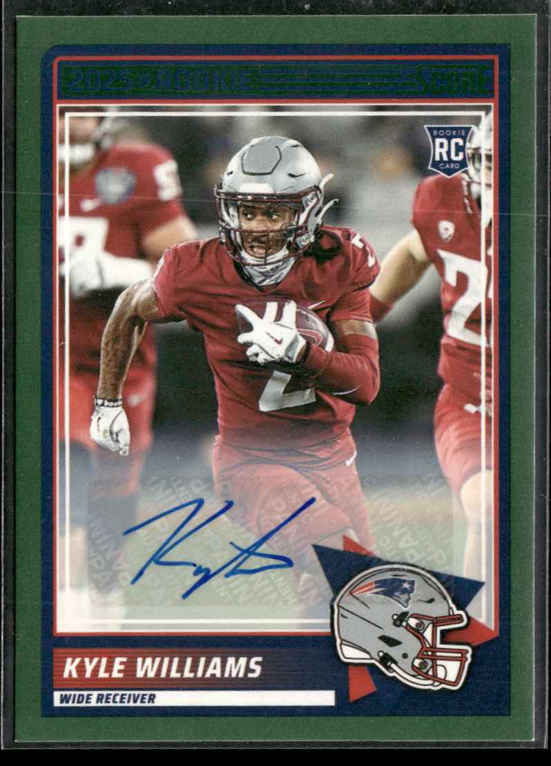 2025 Score Base Rookie Signatures Green Kyle Williams Rookie Auto #57